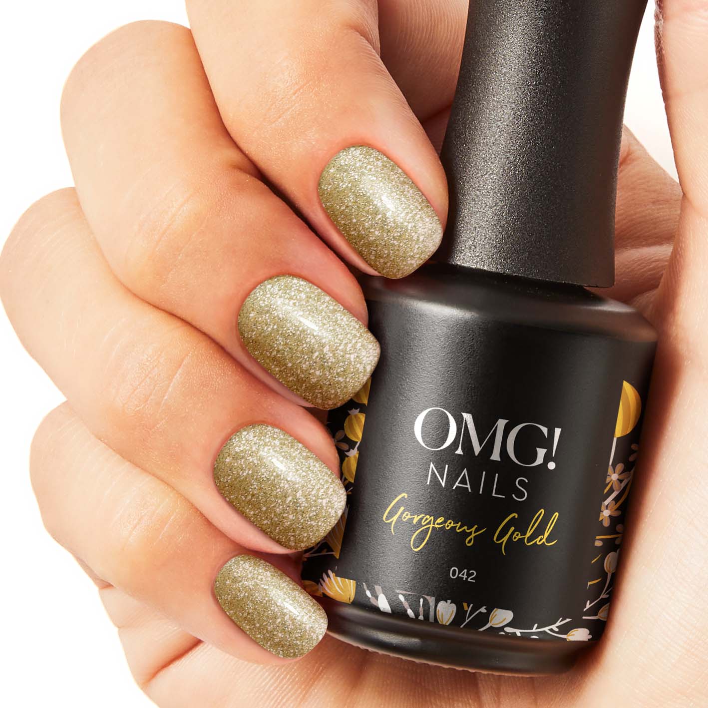 Wunderschöner Gold-Gel-Nagellack
